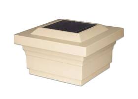 Sl075t Majestic 898136000366 2 Lights Classy Caps Pvc Solar Post Cap 5 X Tan