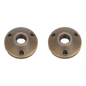 Makergroup 604787317476 Cast Brass Landscape Lighting Mounting Base Antique Bronze 2pcs
