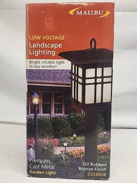 Cs330ob Malibu 006359 Low Volt Premium Cast Metal Garden Landscape Light Bronze New