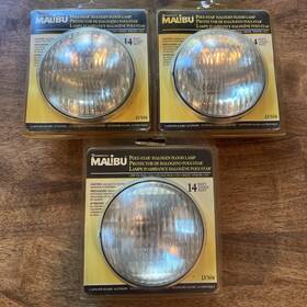Lv504 Malibu 078275012264 Intermatic Polystar Low Voltage 12v Flood Lamp 14watt - Set Of 3
