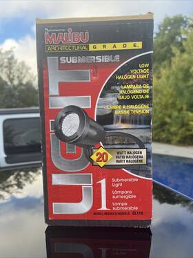 Cl115 Malibu 078275041523 Architectural Grade Submersible Light 20ft Cable Sealed Complete