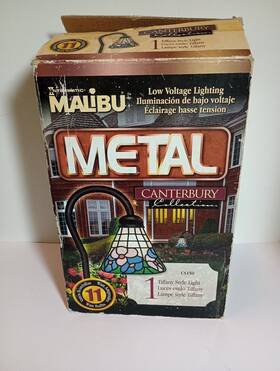 Cs150 Malibu 078275074866 Metal Canterbury Stained Glass Style Landscape Low Voltage Lighting