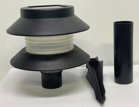 Malibu 078275075931 Solar Landscape Accent Tier Lighting Lz1 Black Finish 8 Inch Yard Replacement