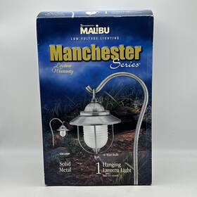 Cm140p Malibu 078275085107 Low Voltage Lighting Manchester Series Metal Lantern Pewter