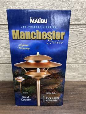 Cm200c Malibu 078275085121 Manchester Series 12 Volt Lighting Solid Copper 18 Inch Tall