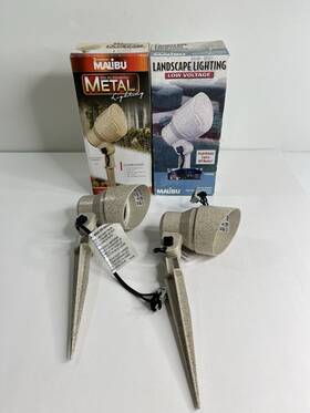Cl9s Malibu 078275092518 2 Cl9 S Low Voltage Halogen Landscape 20w Metal Light Sand Finish New
