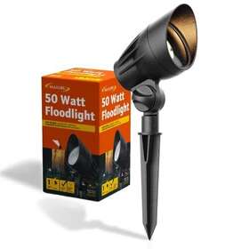 8301-9601-01 Malibu 50 Watt Floodlight Landscape Lights Outdoor Spotlight Waterproof Path