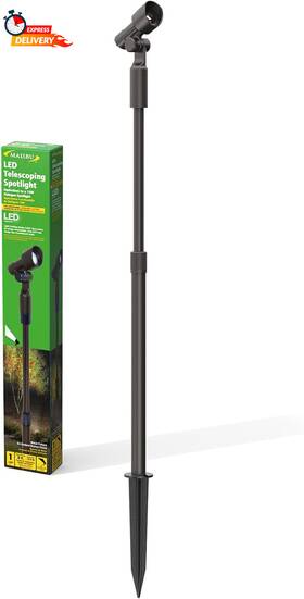 8406-2408-01 Malibu Low Voltage Led Telescoping Spotlight Wall Light Outdoor Waterp