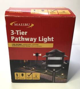 8306-3200-01 Malibu 885305004584 #8306-3200-01 3-tier Pathway Light - New Open Box