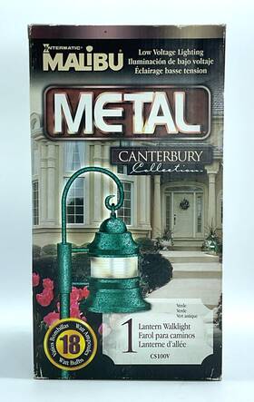 Cs100v Malibu Ca100b New Canterbury Low Voltage Light Verde Green Finish Metal Lantern
