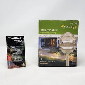 Cl191sl Malibu Landscape Light Premium Cast Metal 3 Tier 11 Watt Sand Finish Bulbs New