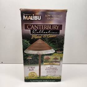 Cs31ta Malibu Canterbury Collection Pyramid Style 11 Watt Low Voltage Light