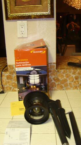 Cs7ct4 Malibu Cz7ct4 Landscape Light Nautical Look Path Black Cast Metal New
