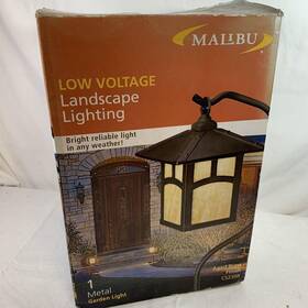 Cs230r Malibu Lighting Corporation 078275100862 Mission Path Light - Aged Brass Finish Model New In Box With Bulb