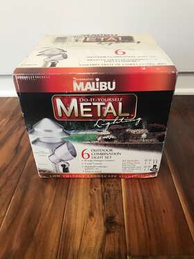 Lt49066tn Malibu New In Box Intermatic Metal 6 Outdoor Combination Light Set Low Voltage
