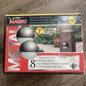 Lt80708t Malibu Intermatic 8 Pack Lt8 Round Compact Surface Light Wedge Base Bulb Ml88t