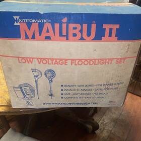 Lv1003 Malibu Intermatic Ii Low Voltage Outdoor Floodlights Set Of 3 Never Open