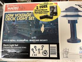 Lv28164ts Malibu Lv181s New Complete 7w Low Voltage Deck Light Set With 4 Lamps