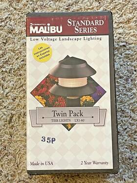 Lx1-60 Malibu New Intermatic Low Voltage Lx1 Twin Pack With 2 Tier Lights 4w Bulbs