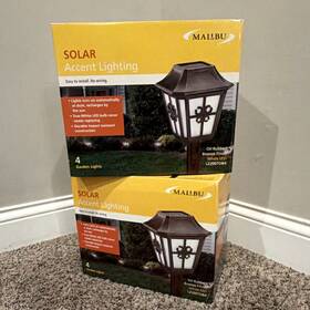 Lz2007ob4 Malibu Solar Accent Spotlight 4-pack Oil Rubbed Bronze Led Outdoor Garden Lights