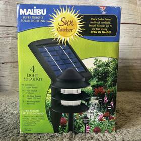 Lz413-4 Malibu Intermatic Solar Yard Landscape Garden Tier Style Fixtures 4 Light Kit