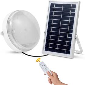 Malitupy 313099658602 Solar Ceiling Light 1000lm Dimmable Indoor Outdoor Shed Barn With Remote Timer