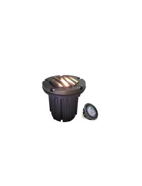 Malory 850050261889 Low Voltage Landscape Lighting Brass Top Cover Outdoor In Ground Ligh
