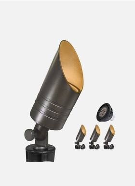 Mlr-s01-s06 Malory 4 Pack Landscape Lighting Outdoor Spot Lights 12v Ac/dc Low Voltage Led
