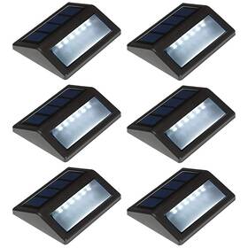 Maotopcom 798318018212 Solar Deck Lights Outdoor 6 Pack Waterproof Led Daylight White