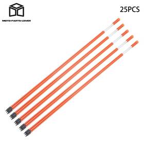 Mp504211l Marddpair Reflective 48in Orang Marker Driveway 25pcs Markers Snow Stakes 5/16 Inch Diameter