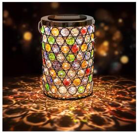 Mx-slo2511uk Maromamix Solar Hummingbird Lantern Mosaic Crystal Hanging Lights Outdoor Ip65