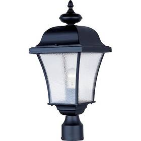 1065bk Maxim Senator 1-light 9 Inch Wide Black Outdoor Pole/post Mount