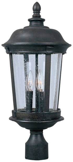 3022cdbz Maxim Dover Dc 25 1/2 Inch High Bronze Outdoor Post Mount