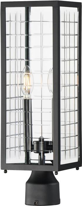 30699clbk Maxim 30699cl Magnus 2 Light 20 Inch Tall Post Lantern - Black