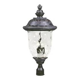 40421wgob Maxim Carriage House 3-light 14 Inch Wide Oriental Brnz Outdoor Pole/post