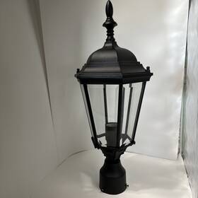 1005bk Maxim Lighting Outdoor Post Lantern Light 22 Inch Tall Black Fixture New