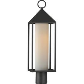 30070swbk Maxim Lighting Aldous 1 Light 24.25 Inch Black Outdoor Pole/post Mount