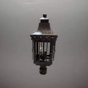 30080cdcf Maxim Lighting Nantucket 3-light Post Lantern Seedy Glass Country Forge
