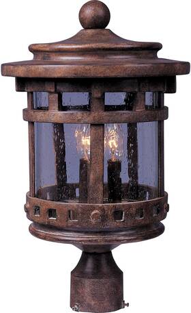 40036cdse Maxim Lighting Santa Barbara Vx Post Light Or Accessories Sienna