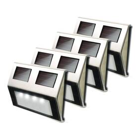 47334-ss Maxsa Innovations 782386052728 Stainless Steel Weatherproof Solar Led Lights For Decks And St