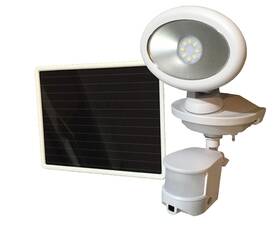 44643-cam-wh Maxsa Innovations 857170005430 Solar Security Video Camera And Spotlight-white