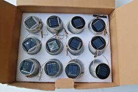 Usnc-sl01-mc-12 Maxvolador 12-pack Hanging Solar Lights Decorative Glass Ball Light Multi
