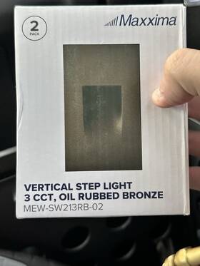 Mew-sw213rb-02 Maxxima Led Step Light 2 Pack Color Selectable Oil Rubbed Bronze Mew-sw213rb