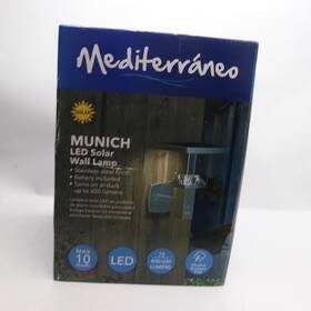 Hy32wsr Mediterraneo Munich Led Solar Outdoor Wall Cylinder Light Stainless Steel