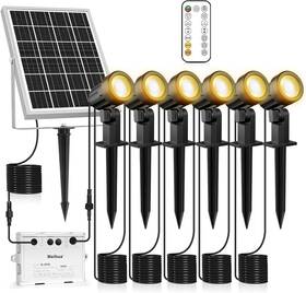 Mh2023 Meihua 6 In 1 Solar Spot Lights Outdoor Landscape Spotlights 2700k/400