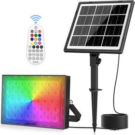662036h108 Meikee Rgbw Solar Flood Light Outdoor Color Changing Ip66 Waterproof Led