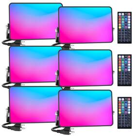 Mefli50 Meloght Led Flood Light 500w Equiv 50w Rgbw Color Changing Floodlights Outdoor With