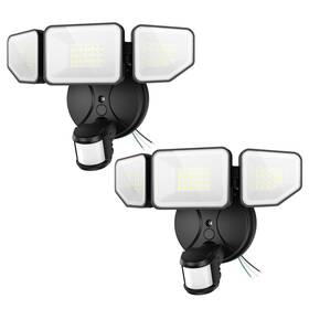 Meslt65dwg Meloght 65w 6500lm Flood Lights Outdoor Motion Sensor Hardwired Security Floodlights