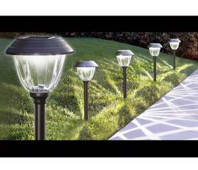 Members Mark 193968075415 Oil-rubbed Bronze Led Solar Path Lights 5 Pack New Garden Patio