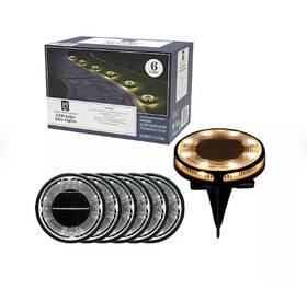 990304221 Members Mark 6-piece Led Solar Disc Lights - 30 Lumens